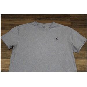 Polo Ralph Lauren Mens Classic Fit V Neck T Shirt‎ Tee Blue
